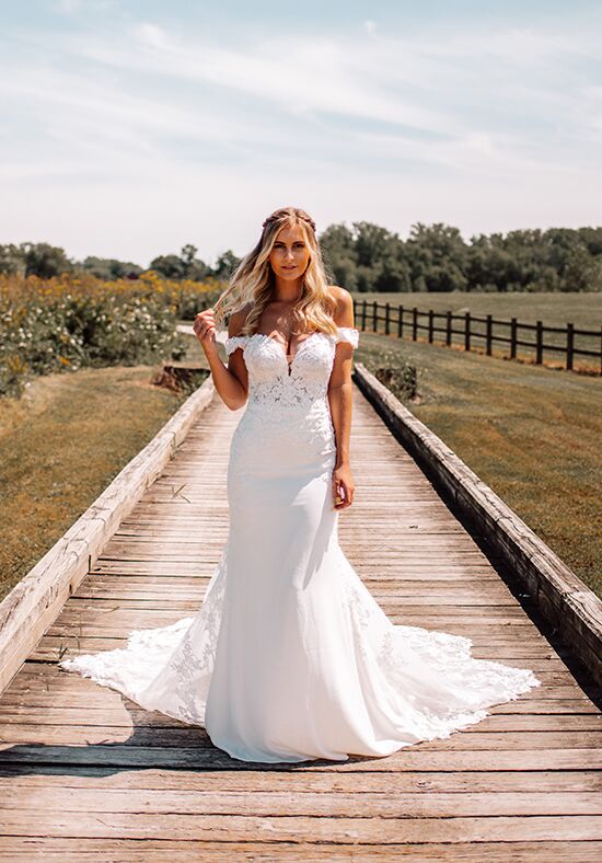 Essense of Australia D3247 Fit-and-Flare Wedding Dress - 1