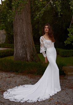 Justin Alexander Izara Fit-and-Flare Wedding Dress