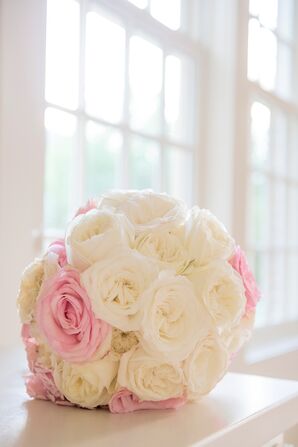 Pink and White Rose Bouquet