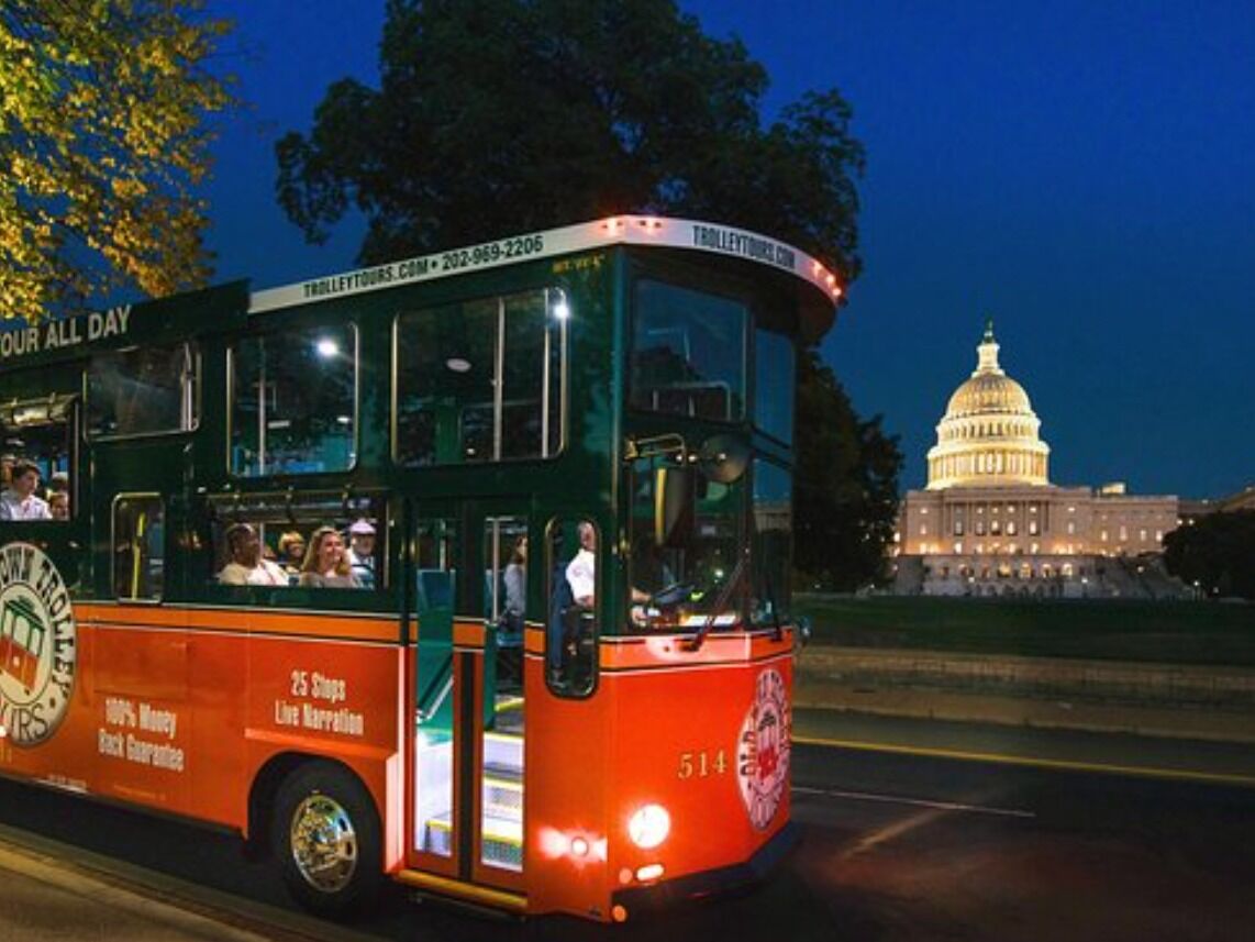 Picture of Monuments by moonlight by Old Town Trolley Tours
