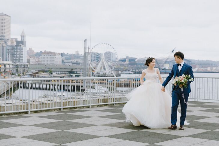 With future plans to host an over-the-top wedding in China, Hairong Cao and Yutian Zhu planned an intimate destination celebration for close friends i