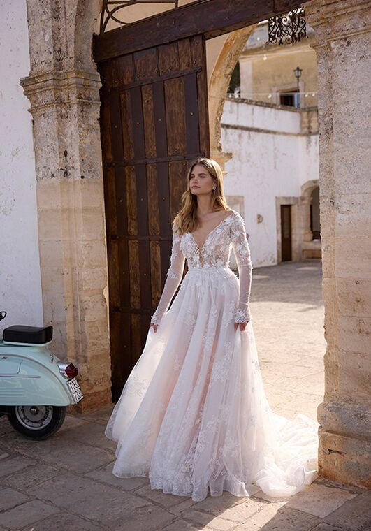 Dance of Puglia by LOVE by Ricca Sposa 25-013(2) Mirella A-Line Wedding Dress - 2