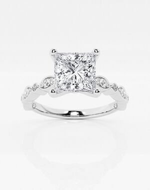 Grown Brilliance Princess Cut Engagement Ring
