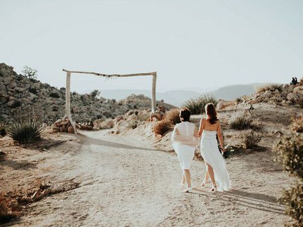 Wedding venue in Pioneertown, California.