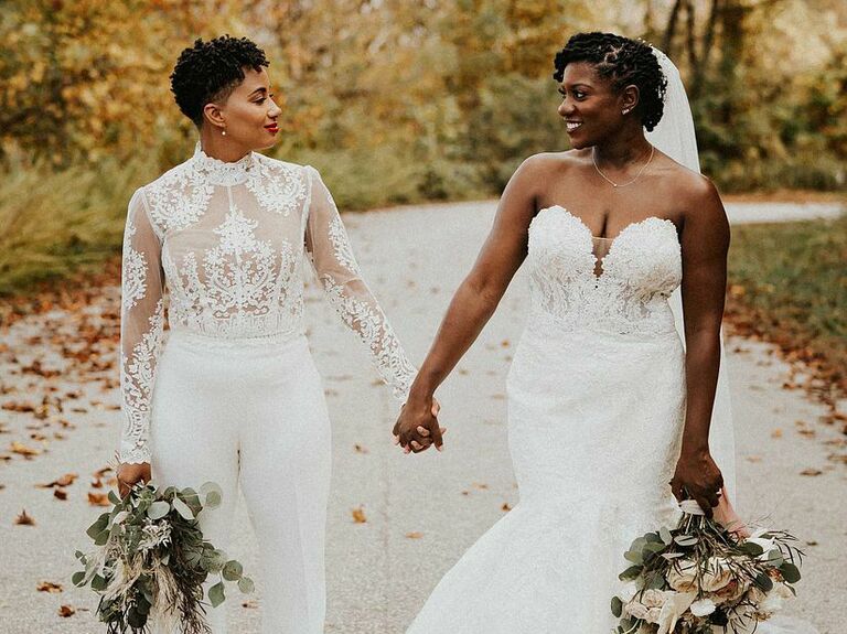 wedding terminology couple holding hands