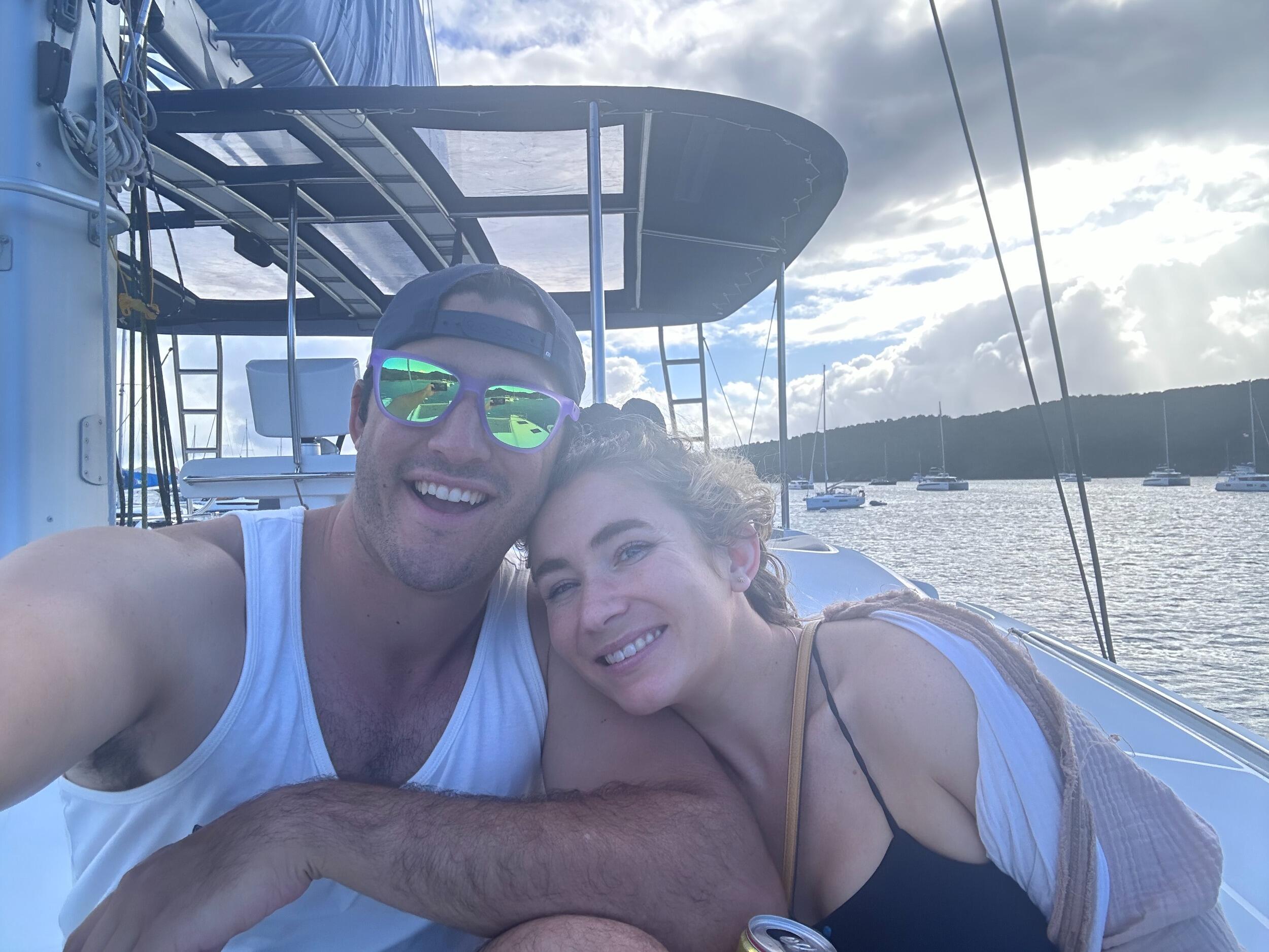 In the BVIs for our second time setting sail with the Fiscalinis! 