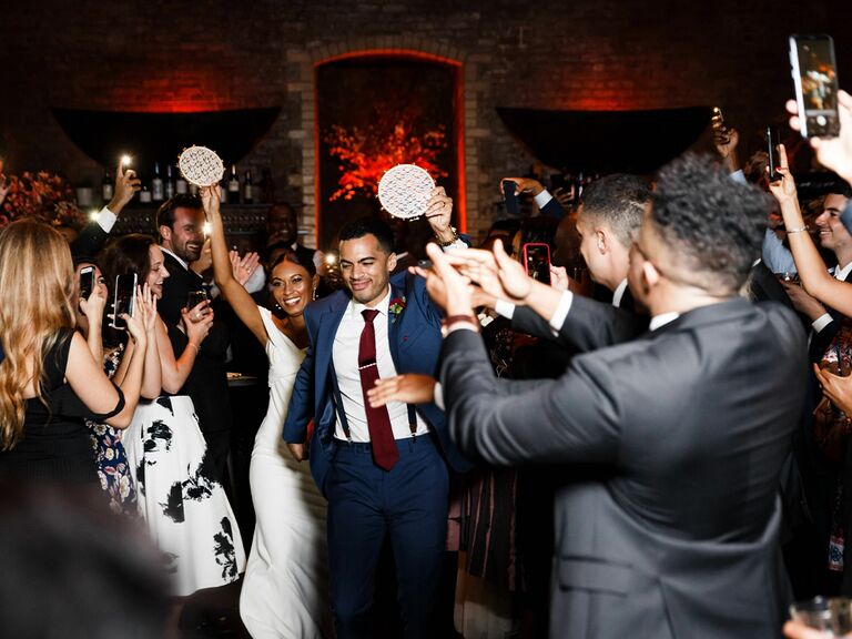 Tambourine wedding exit