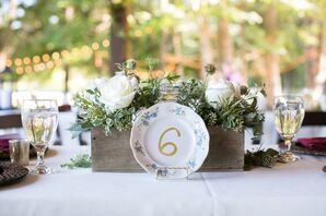 Vintage Plate Table Numbers