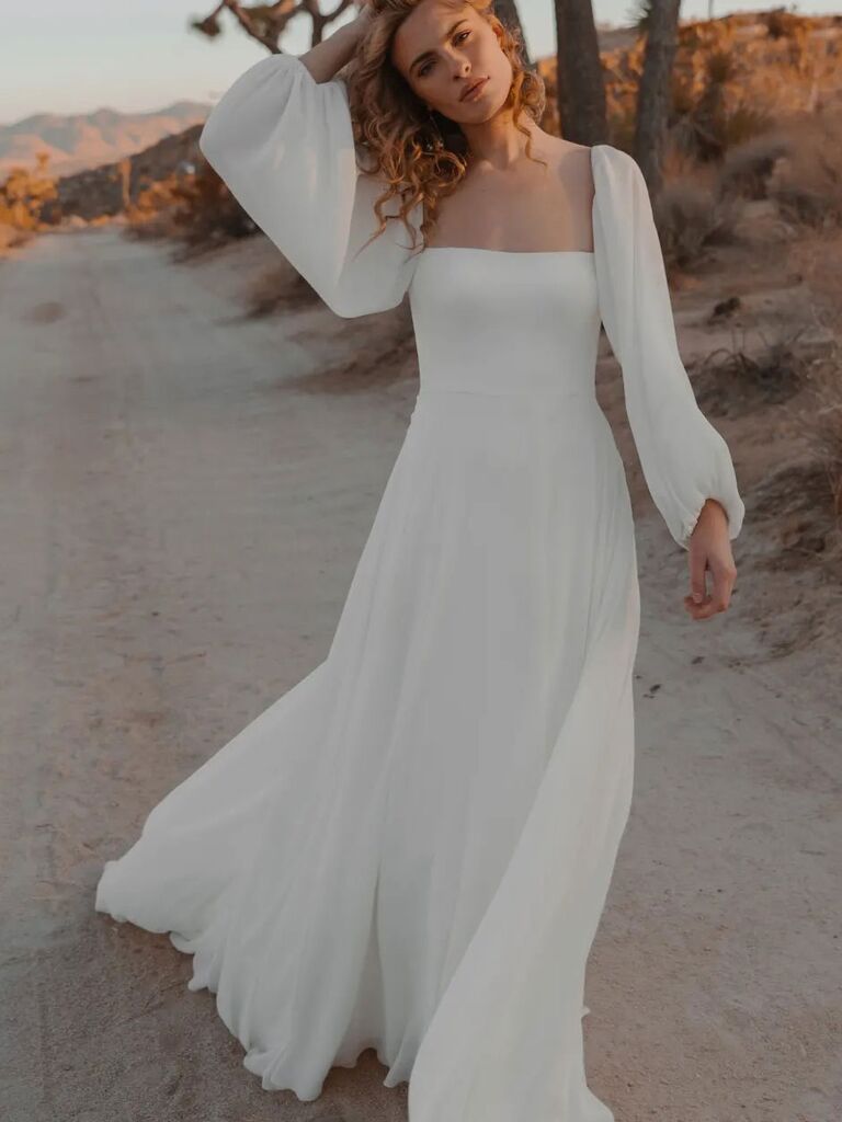 20 Square Neck Wedding Dresses for an Elevated Look