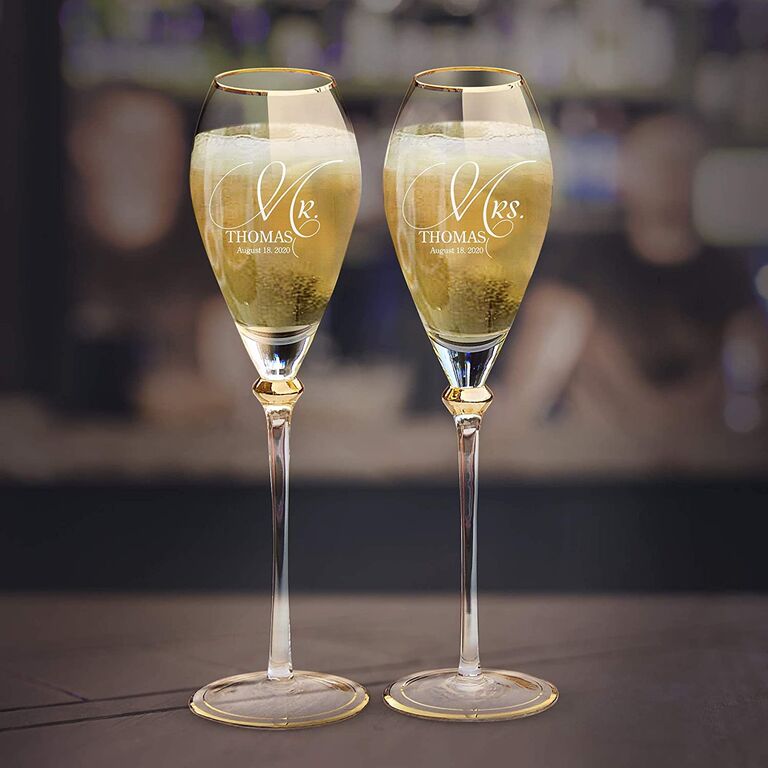 Wedding Champagne Flutes and Glasses That Are Toast-Worthy