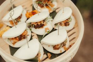 Dinner Buns at Wedding in Coastal California