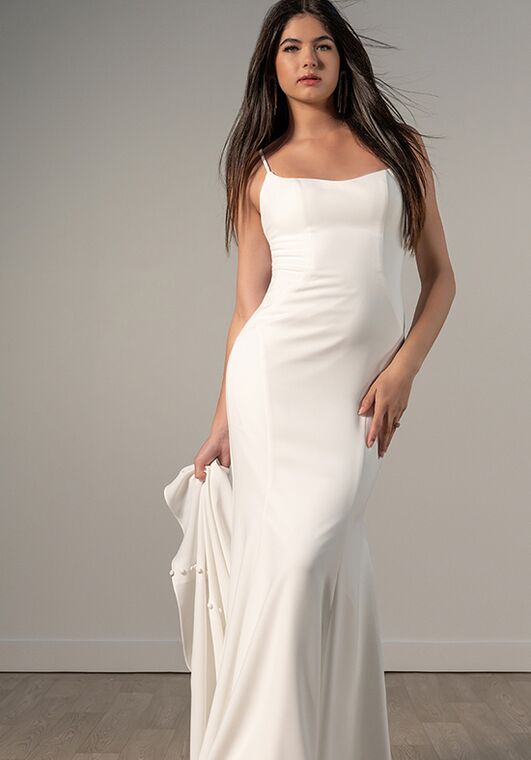 Stella York 7977 Column Wedding Dress - 4