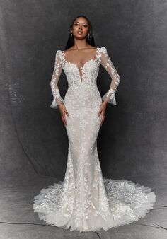 Justin Alexander Signature Terra Fit-and-Flare Wedding Dress