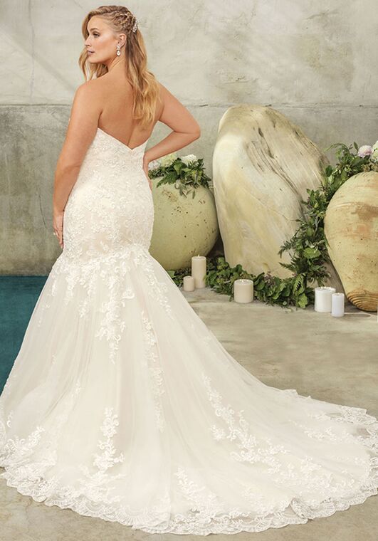 Casablanca Bridal Style 2293 Flora Mermaid Wedding Dress - 3