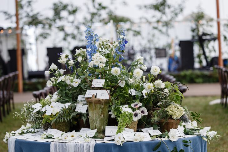 Whimsical Statement Floral Escort Card Display