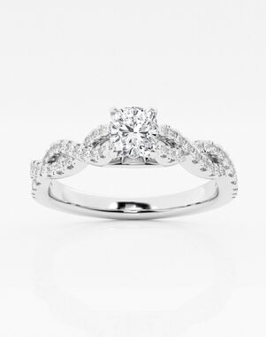 Grown Brilliance Cushion Cut Engagement Ring
