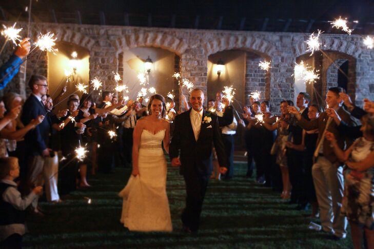 Guests lit sparklers in celebration as Kristen and Keith made their grand exit at the end of the reception.
