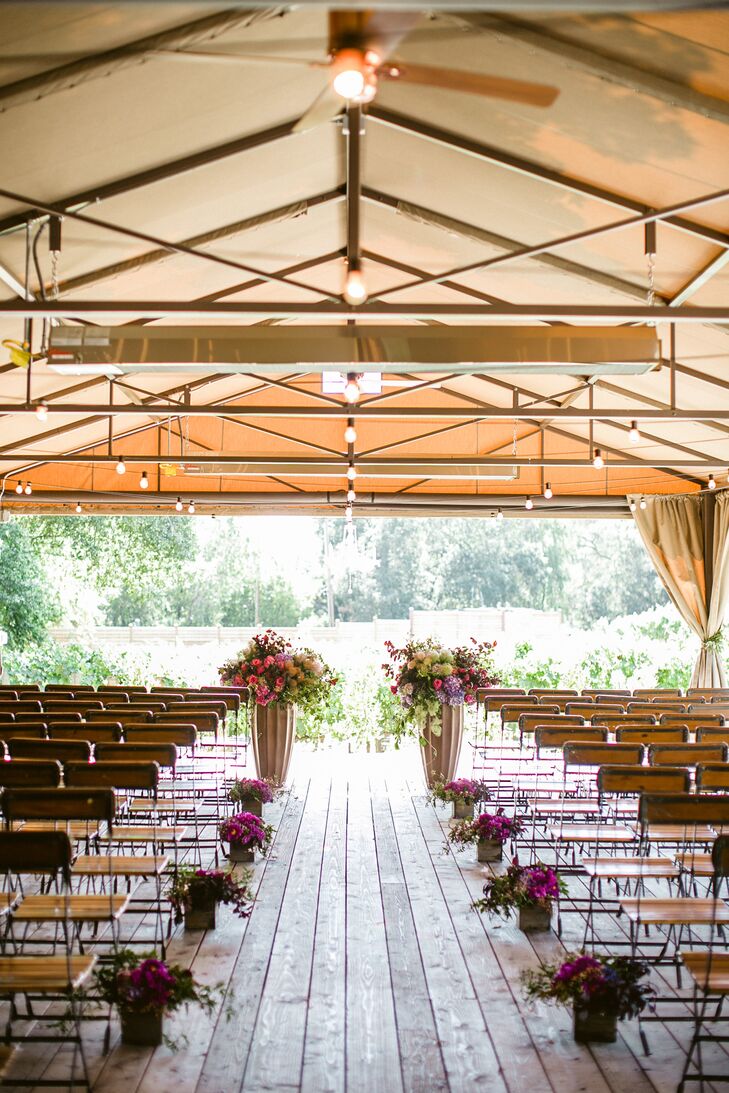 Rustic Elegant Pavilion Ceremony at Calistoga Ranch