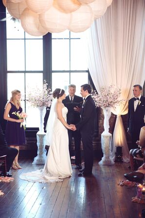 Asian-Inspired Cherry Blossom Ceremony Decor