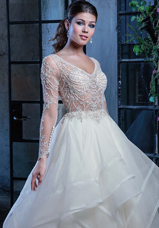 Amaré Couture C125 Jordan Ball Gown Wedding Dress - 2