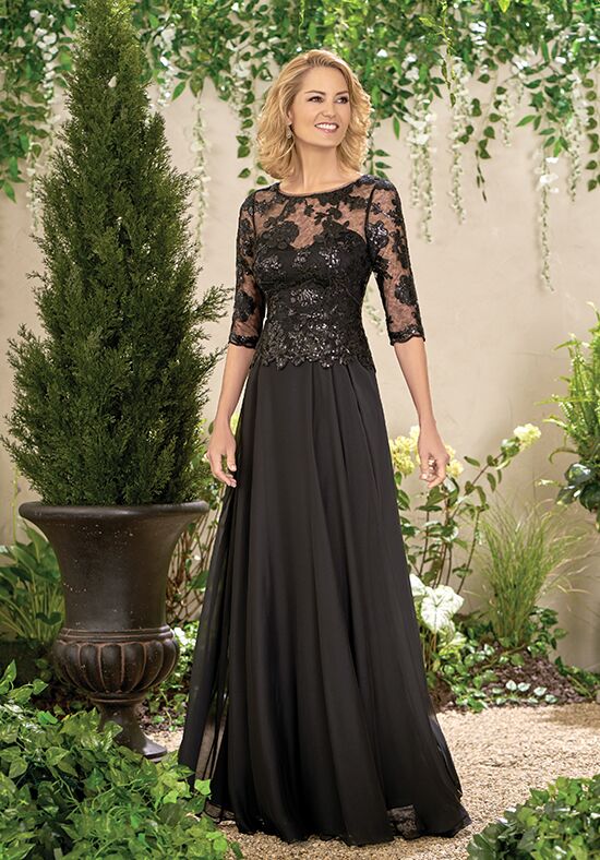 Jade Mother of the Bride by Jasmine J195014 Black Mother Of The Bride Dress - 1