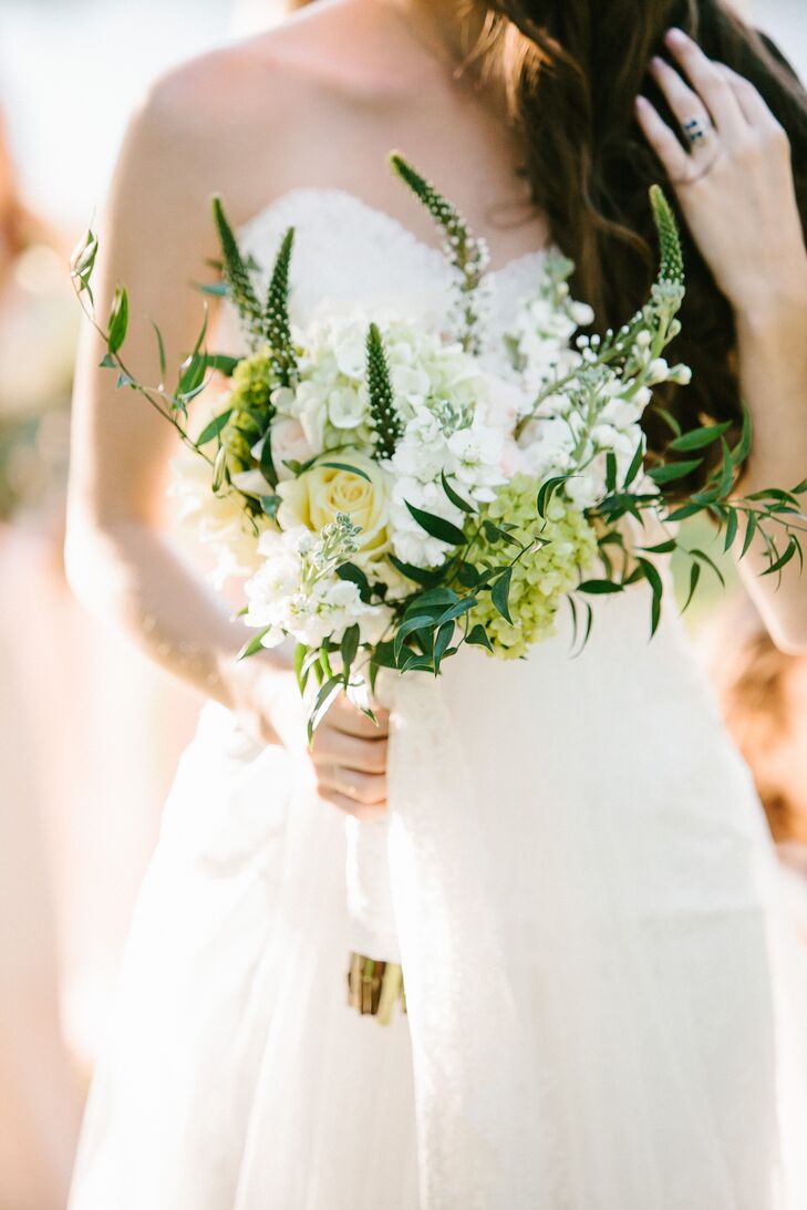 Loose White Wildflower Bridal Bouquet