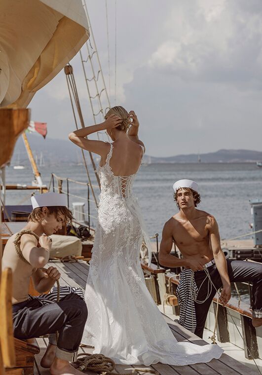 Amalfi Passion collection by Ricca Sposa Martina 24-002 Fit-and-Flare Wedding Dress - 3
