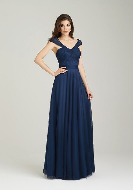 Allure Bridesmaids 1450 V-Neck Bridesmaid Dress - 2