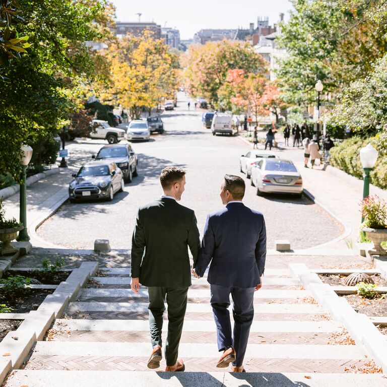 Washington DC wedding engagement photoshoot