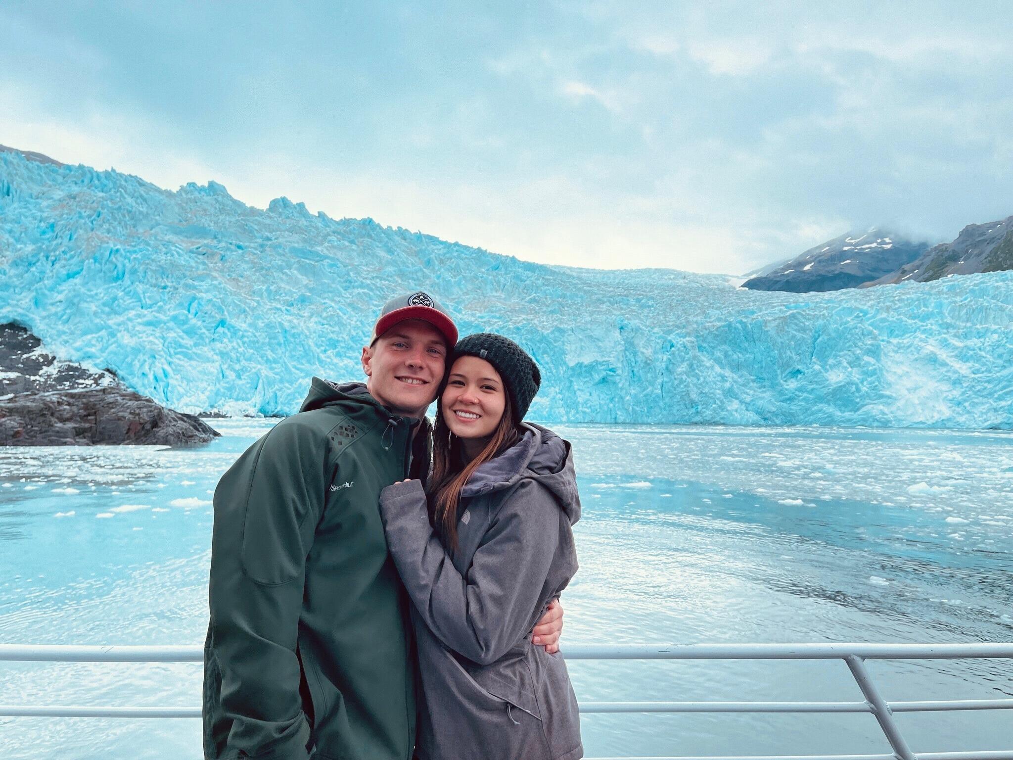 We both knew we loved spending time traveling the world with one another. One of our first big trips was to Alaska! The week was filled with fishing, sight seeing, and family