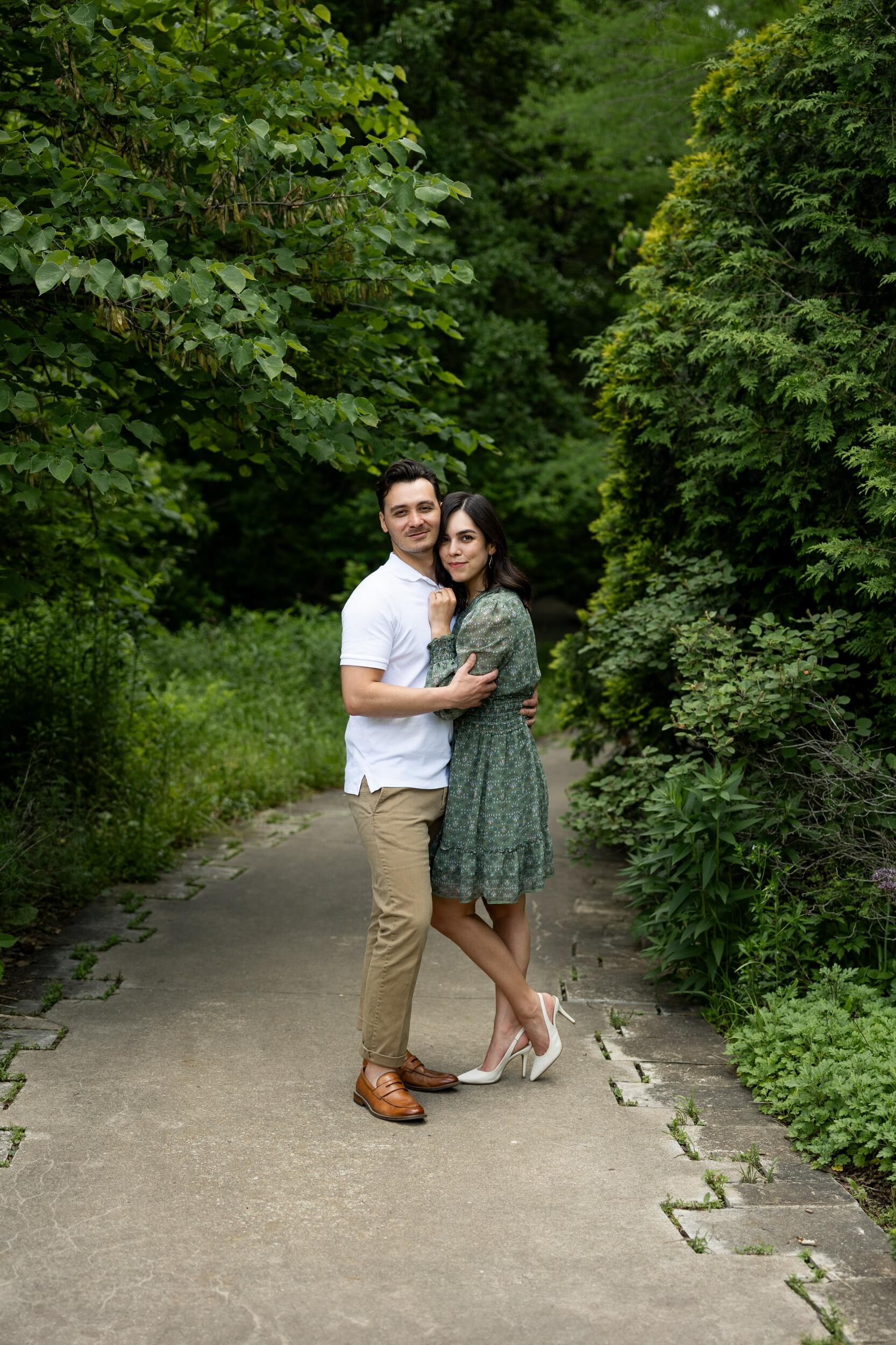Engagement photoshoot at Powell Gardens