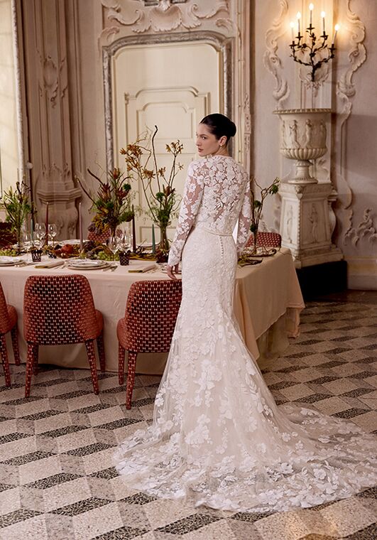 Justin Alexander Liza Fit-and-Flare Wedding Dress - 2