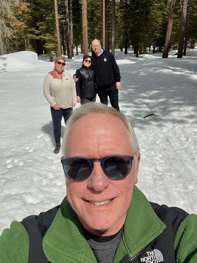 Picture of Sam & Katie visit the Blankenship family in Lake Tahoe