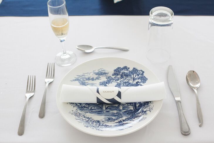 “We used Heritage Prairie Farm’s mixed china, so each plate had a somewhat different shape and print,” Katherine says.
