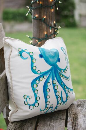 DIY Hand-Painted Pillow Nautical Decorations