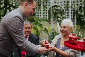 Traditional Chinese Tea Ceremony During Wedding in Zhangjiajie, China