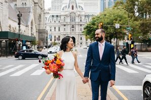 Bride and Groom in Philadelphia, Pennsylvania