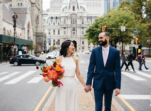Grace and Michael like to do things their way. Exhibit A: The pair decided to host their wedding in Philadelphia to be close to family. Grace used her