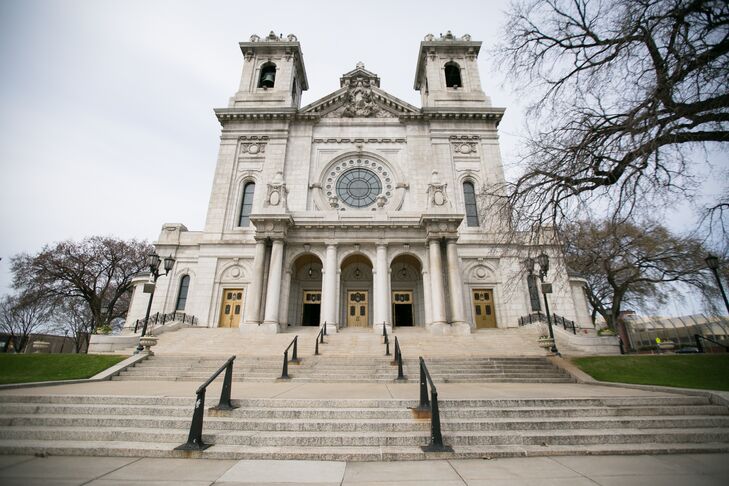 "We were married at The Basilica of Saint Mary, which was the first Basilica in the country -- a huge plus for two history majors like us!" Taylor says.