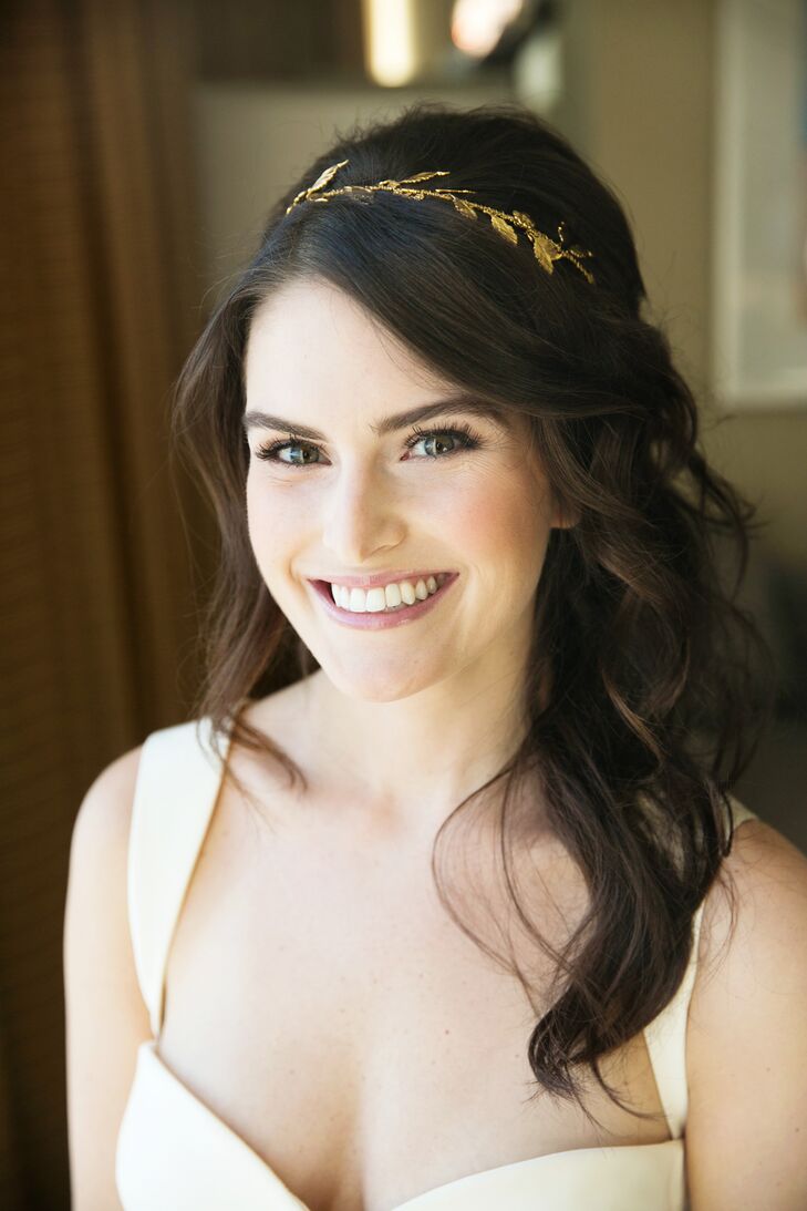 Half Updo with Romantic Waves