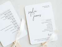 wedding fan programs