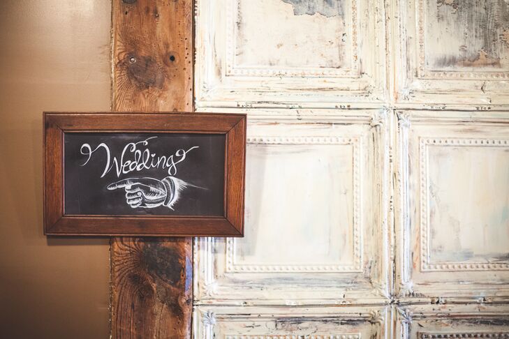 DIY Directional Chalkboard Sign