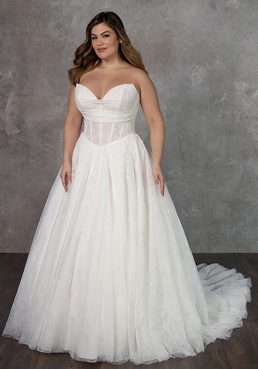 Essense of Australia D4270+ Ball Gown Wedding Dress - 2