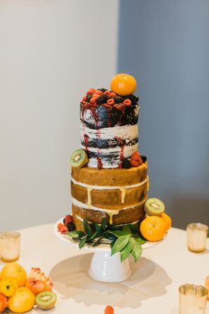 Naked Cake for Wedding at the Kimpton Brice Hotel in Savannah, Georgia