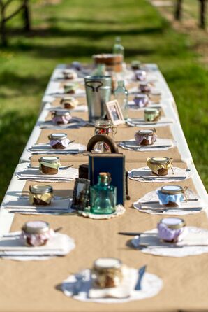 Brown Kraft Paper Reception Table Linens