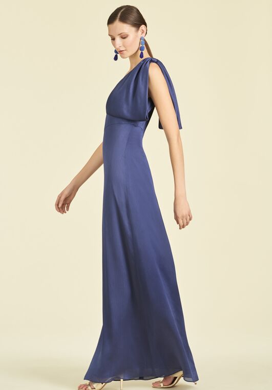 Sachin & Babi Chelsea Gown - Deep Cobalt One Shoulder Bridesmaid Dress - 3
