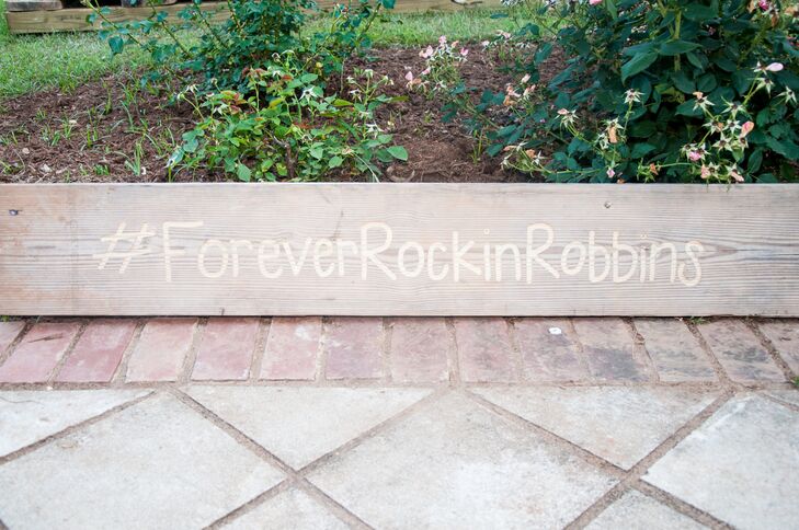 DIY Wooden Wedding Hashtag Sign