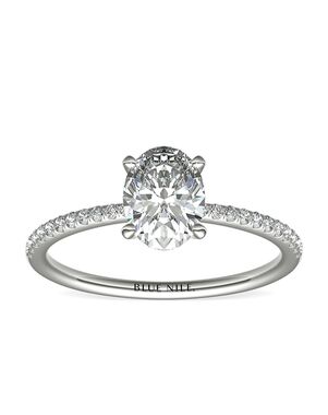 Blue Nile Oval Cut Engagement Ring