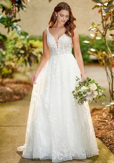 Essense of Australia D3127 A-Line Wedding Dress