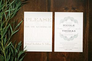 Elegant, Neutral-Colored Invitation Suite